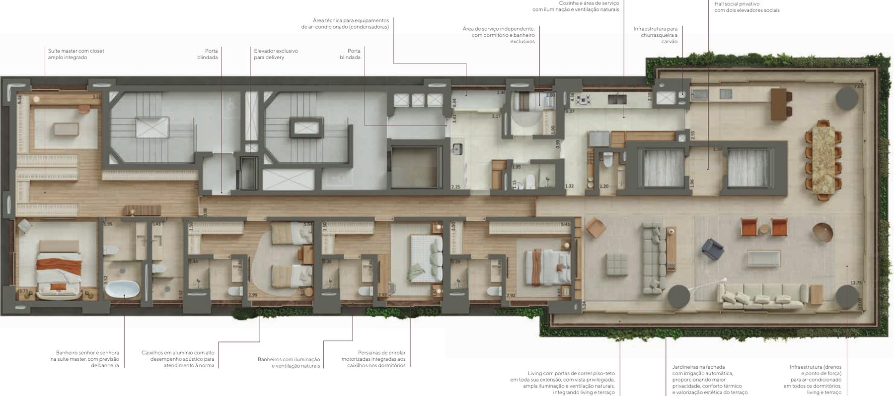 Planta 363 m² - Opção 1